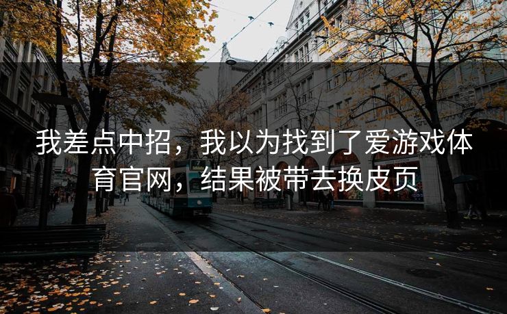 我差点中招,我以为找到了爱游戏体育官网,结果被带去换皮页